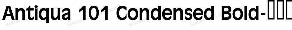 Antiqua 101 Condensed Bold字体转换
